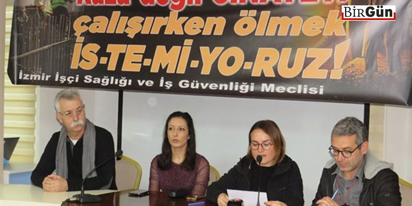 İZMİR İŞ CİNAYETLERİNDE ALARM VERİYOR