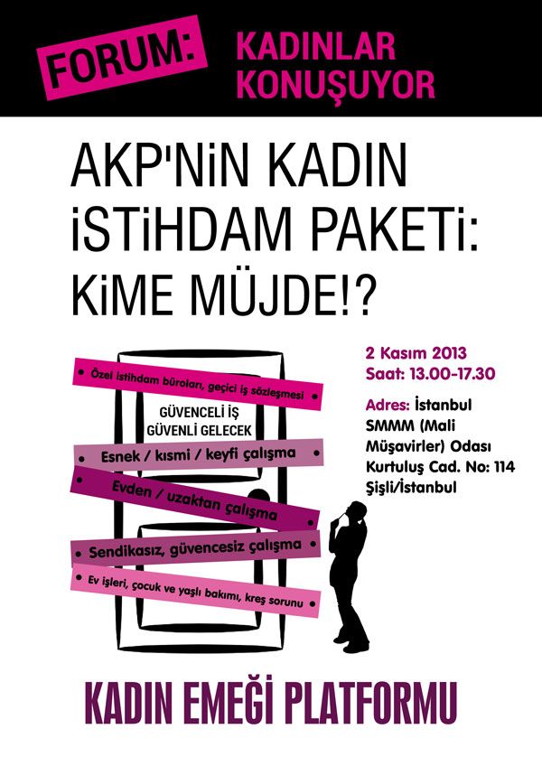 KADINLAR KADIN İSTİHDAM PAKETİNİ TARTIŞIYOR