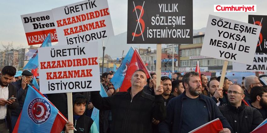 İŞÇİYE YÜZDE 18.49 ZAM