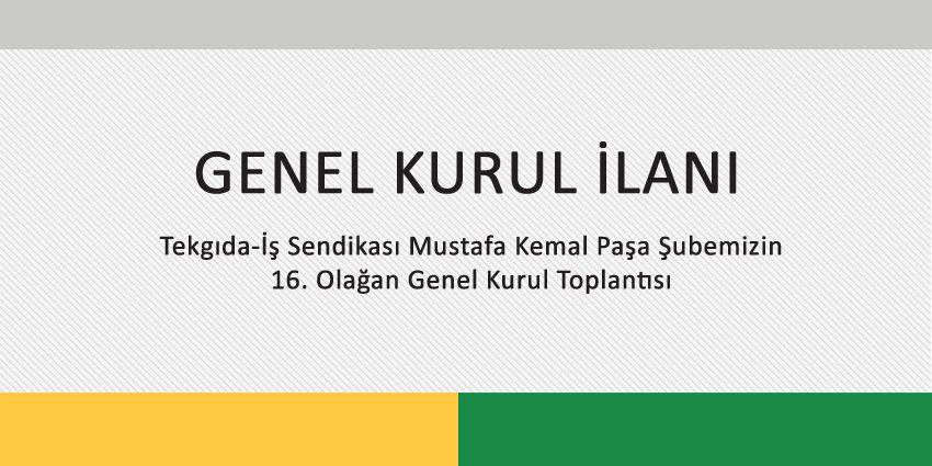 GENEL KURUL İLANI