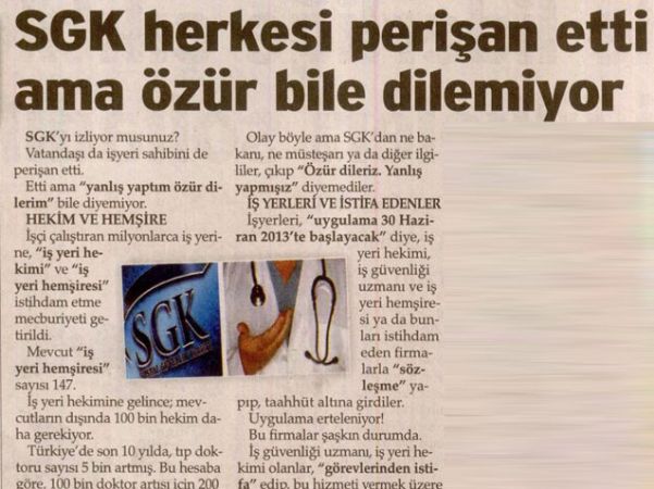 SGK HERKESİ PERİŞAN ETTİ AMA ÖZÜR BİLE DİLEMİYOR