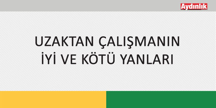 UZAKTAN ÇALIŞMANIN İYİ VE KÖTÜ YANLARI