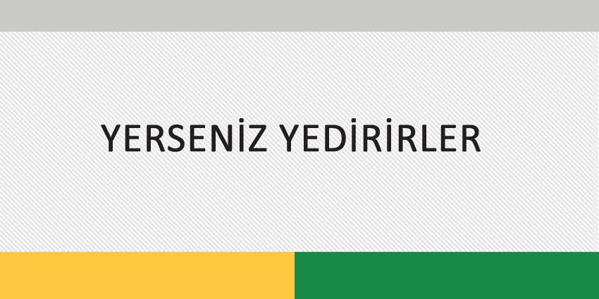 YERSENİZ YEDİRİRLER