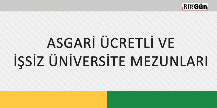 ASGARİ ÜCRETLİ VE İŞSİZ ÜNİVERSİTE MEZUNLARI