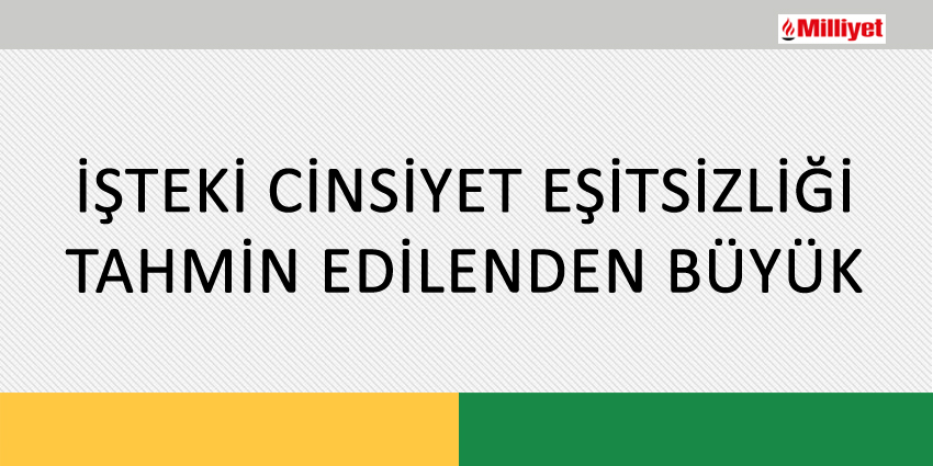 İŞTEKİ CİNSİYET EŞİTSİZLİĞİ TAHMİN EDİLENDEN BÜYÜK