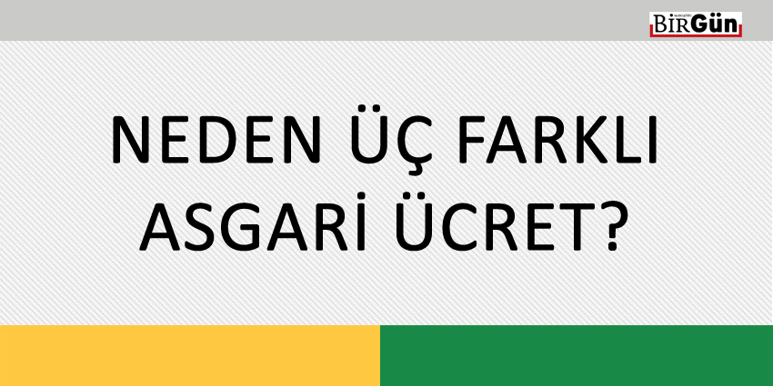 NEDEN ÜÇ FARKLI ASGARİ ÜCRET?