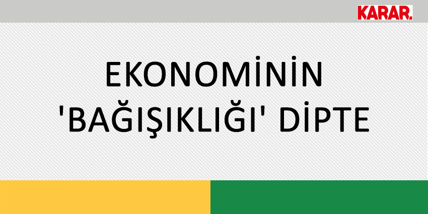 EKONOMİNİN ‘BAĞIŞIKLIĞI’ DİPTE