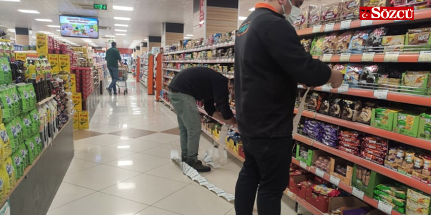 MARKETLERE BİR GECEDE ZAM YAĞDI