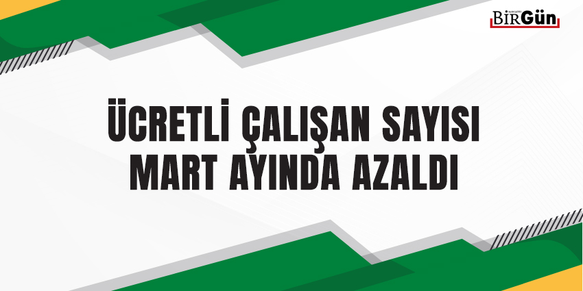 ÜCRETLİ ÇALIŞAN SAYISI MART AYINDA AZALDI