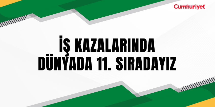 İŞ KAZALARINDA DÜNYADA 11. SIRADAYIZ