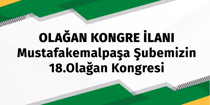 OLAĞAN KONGRE İLANI