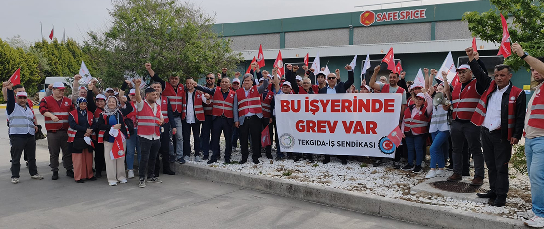 EGE SERBEST BÖLGESİ’NDE SAFE SPİCE GREVİ BAŞLADI